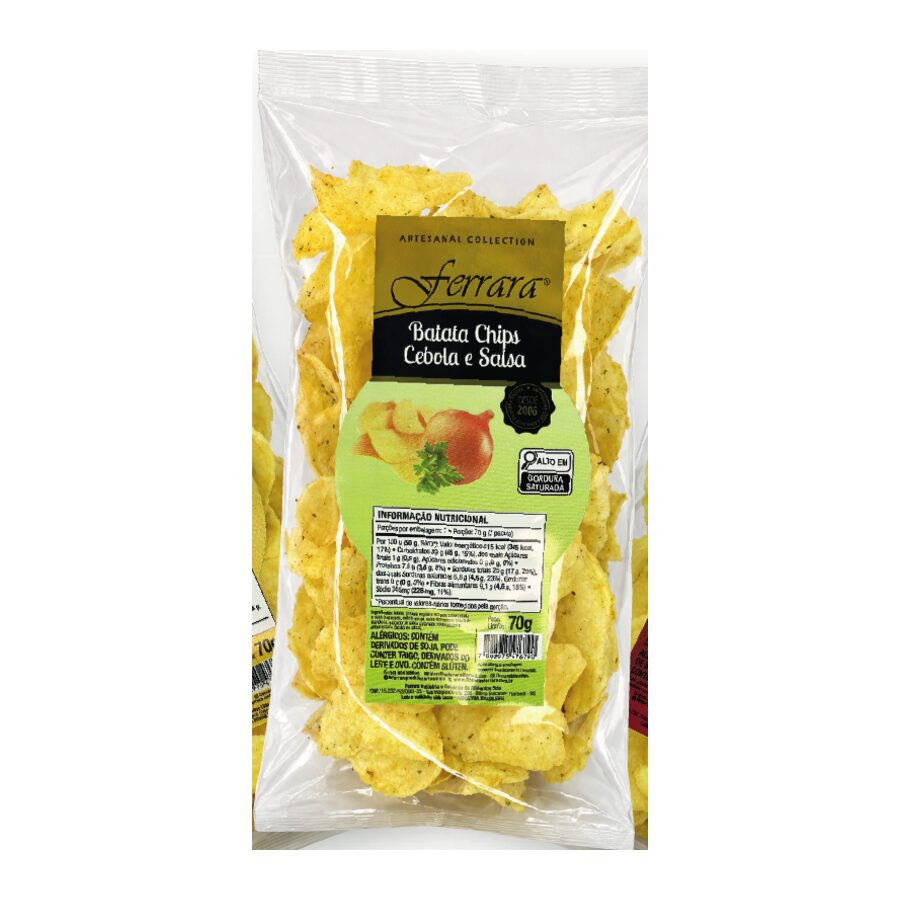 Batata Chips Cebola e Salsa