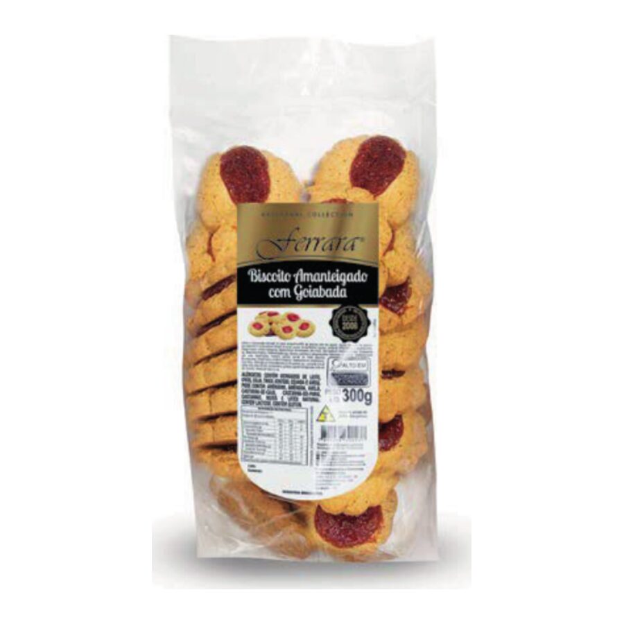 Biscoito Amanteigado com Goiabada
